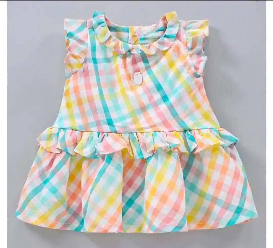 Infant Baby Girls Multicolor frock
