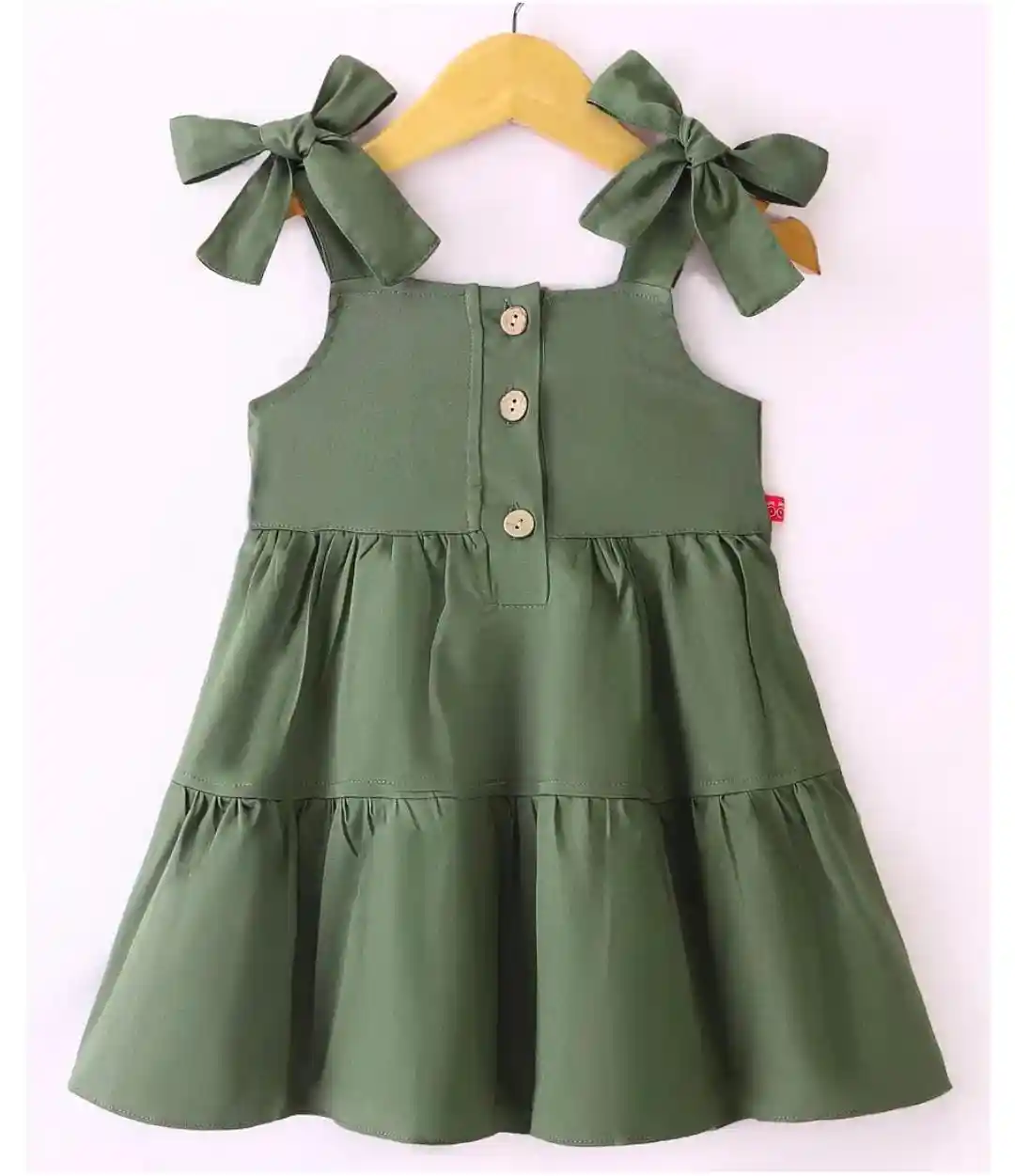 Green colour frock for girls